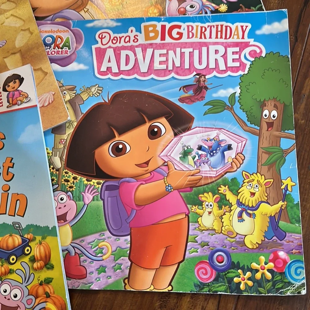 Dora the Explorer Books Lot 5 Halloween Learn to Read Nursery Rhymes